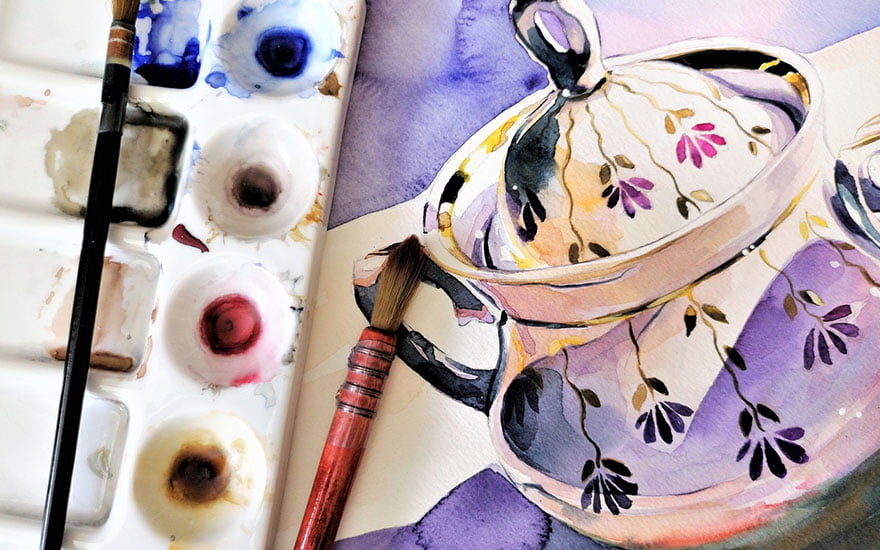peindre sur porcelaine