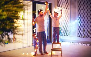 décorer un balcon en hiver