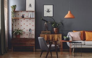 déco salon vintage
