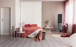 chambre couleur taupe