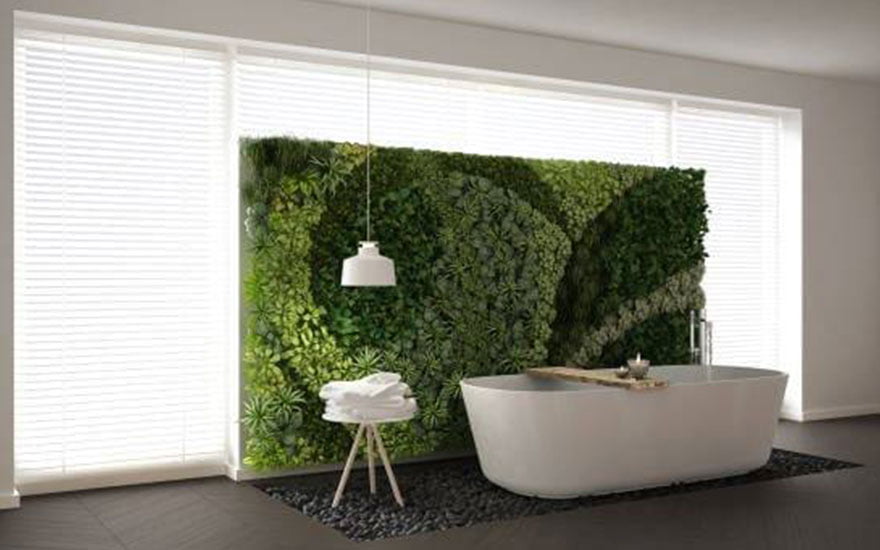 décorer un mur végétal