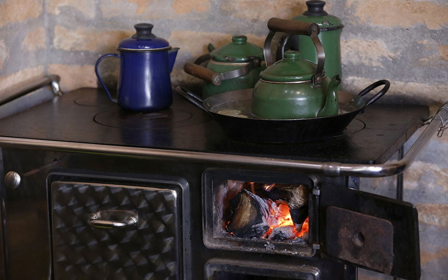 fcontionnement d'une cuisinière à bois