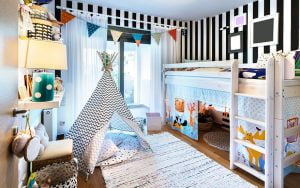 rideaux pour une chambre d'enfant
